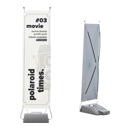 x-banner lestable pour ext&eacute;rieur, petite taille : 1,55 m&egrave;tre